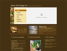 Tablet Screenshot of mosshillfoliage.com